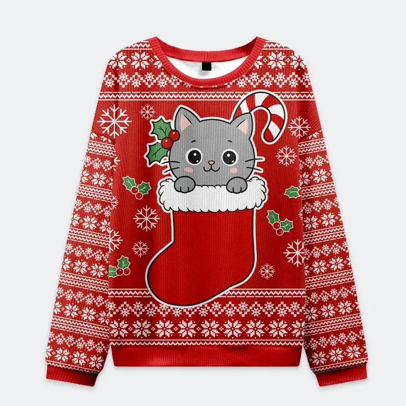 Funny Ugly Sweatshirt for Cat Lovers