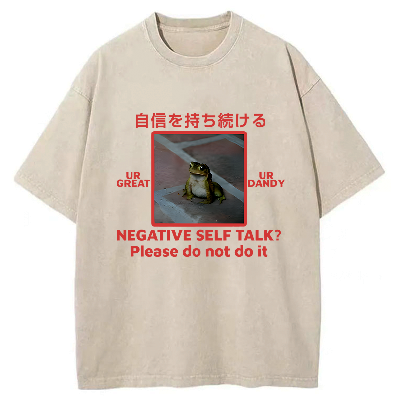 Kyoto-Lion Stay Confident Washed T-Shirt
