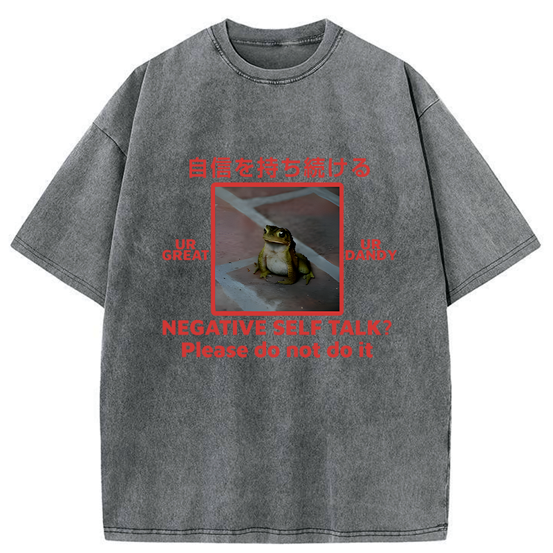 Kyoto-Lion Stay Confident Washed T-Shirt