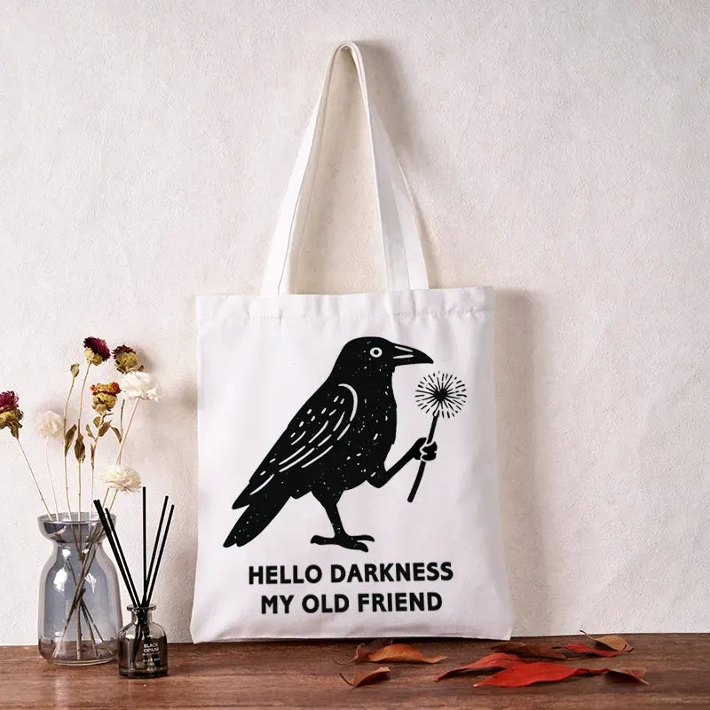 Japanese Ukiyo-e Crow Tote Bag