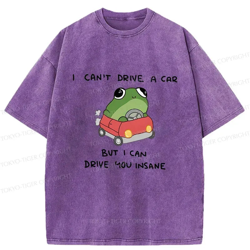 Japanese Washed Frog T-Shirt for Streetwear