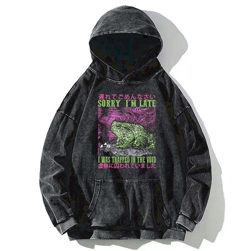 Unisex Washed Hoodie for Anime Convention