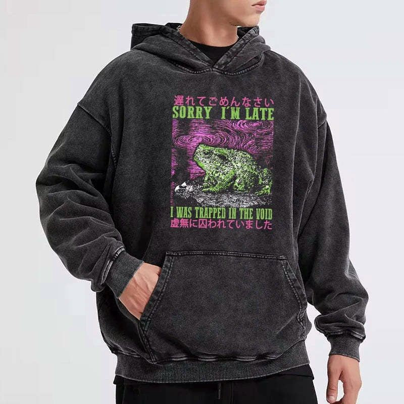 Japanese Washed Hoodie Limited Edition Streetwear
