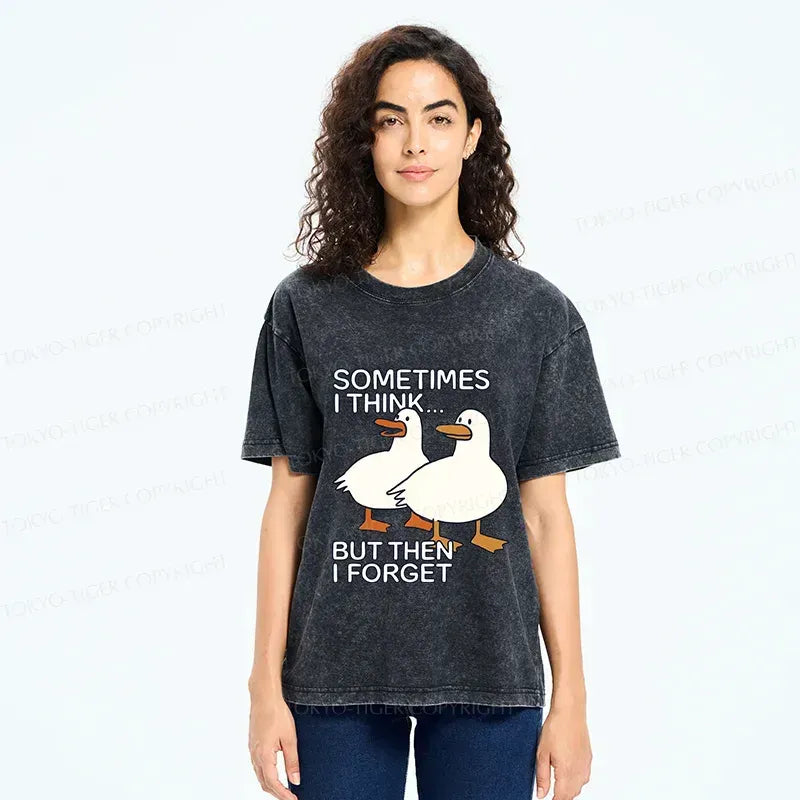 Kyoto-Lion Funny Goose Washed T-Shirt