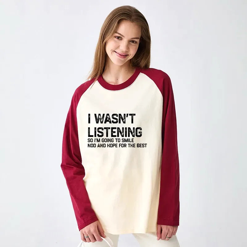 Kyoto-Lion Indifferent To Everything Raglan Long Sleeve T-shirt