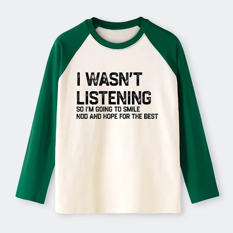 Indifferent to everything raglan tee for casual wear