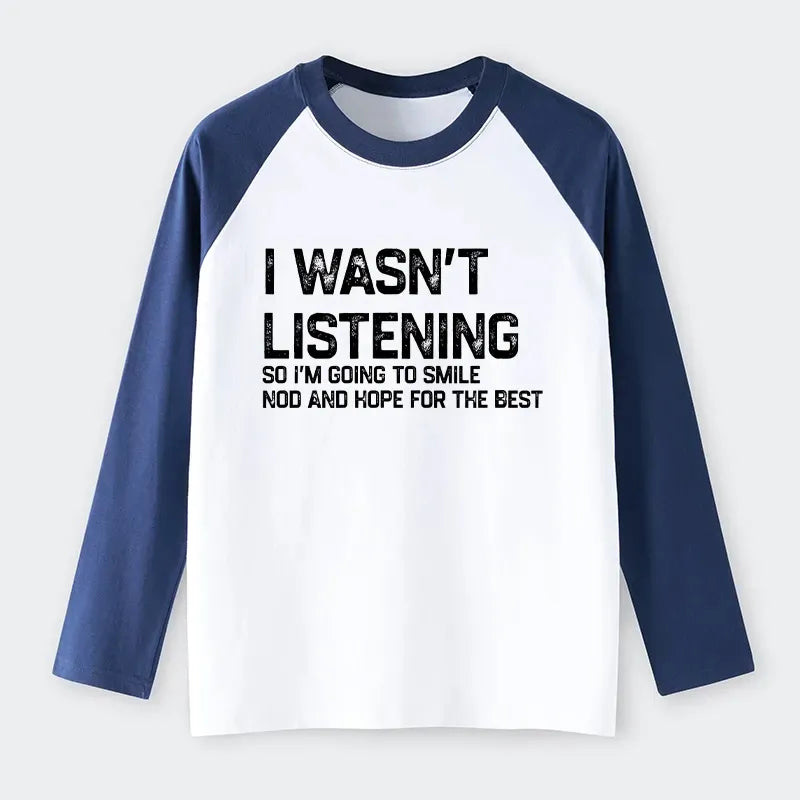 Kyoto-Lion Indifferent To Everything Raglan Long Sleeve T-shirt