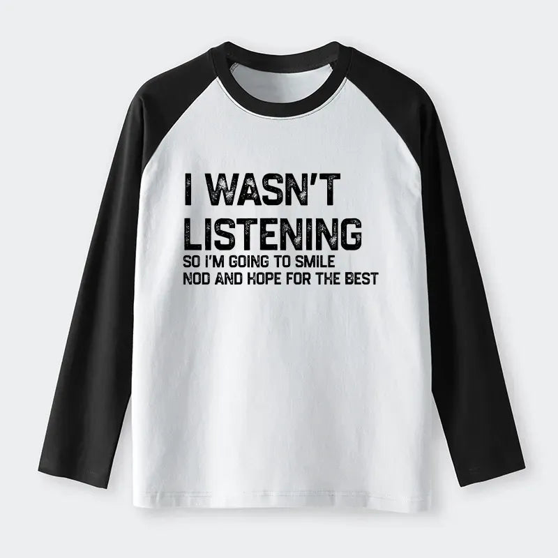 Kyoto-Lion Indifferent To Everything Raglan Long Sleeve T-shirt
