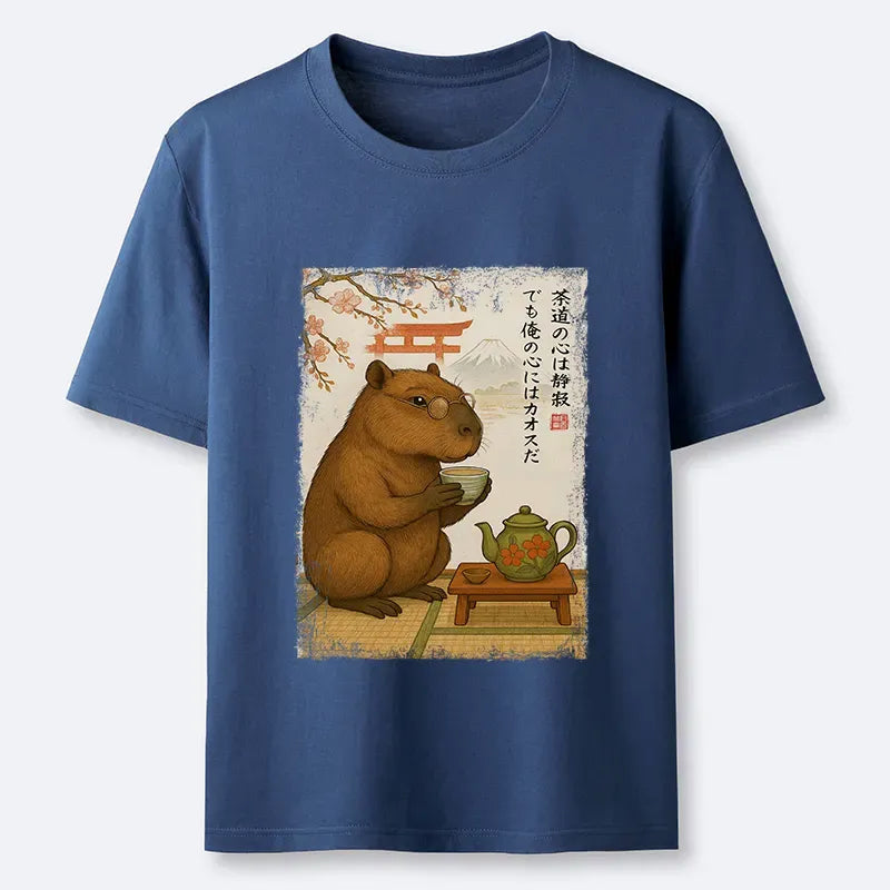 Kyoto-Lion Tea Time With a Capybara Classic T-Shirt