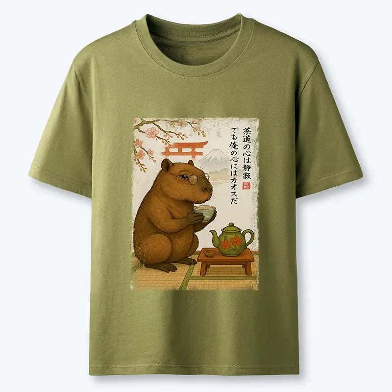 Kyoto-Lion Tea Time With a Capybara Classic T-Shirt