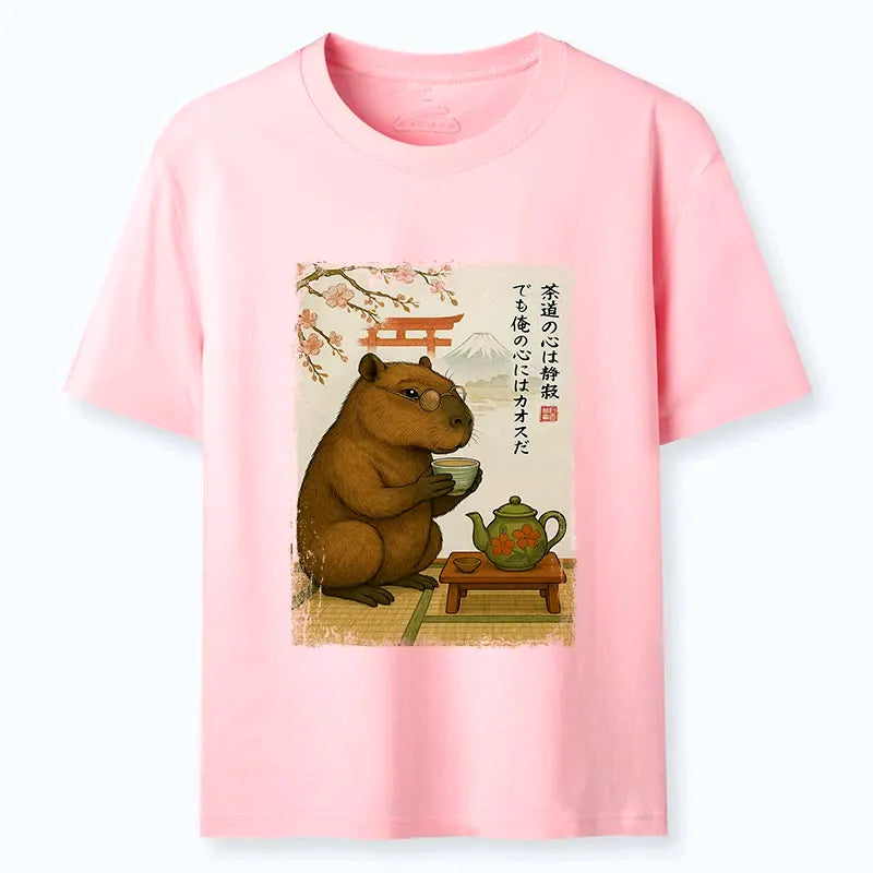Kyoto-Lion Tea Time With a Capybara Classic T-Shirt