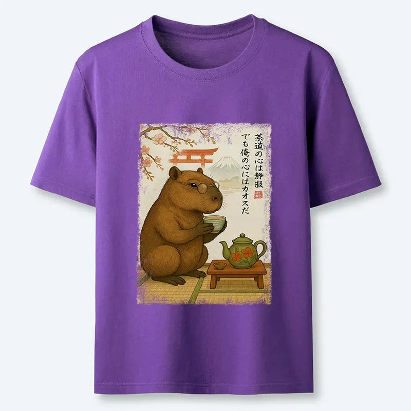 Kyoto Lion Capybara T-Shirt for Daily Wear