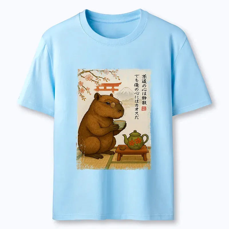 Kyoto-Lion Tea Time With a Capybara Classic T-Shirt