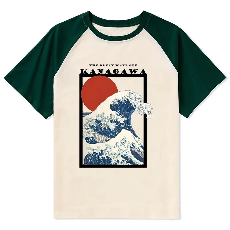 Japanese Ukiyo-e T-shirt for Summer