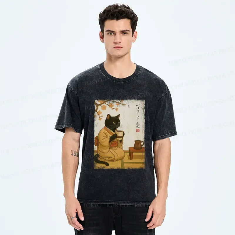 Unisex Washed Cotton T-Shirt for Summer