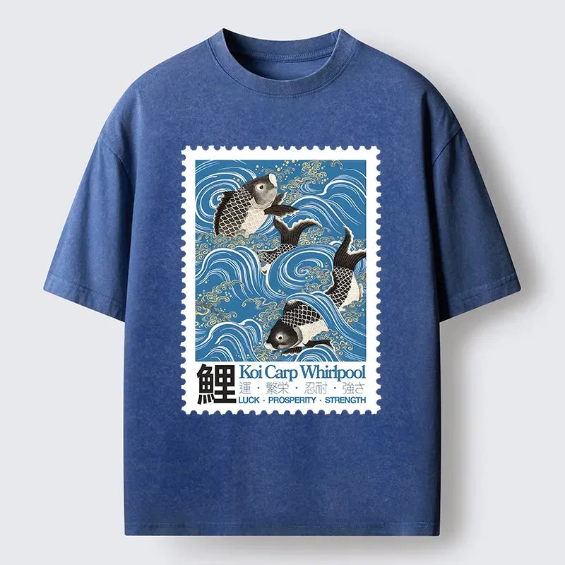 Kyoto-Lion Japan Carp Washed T-Shirt