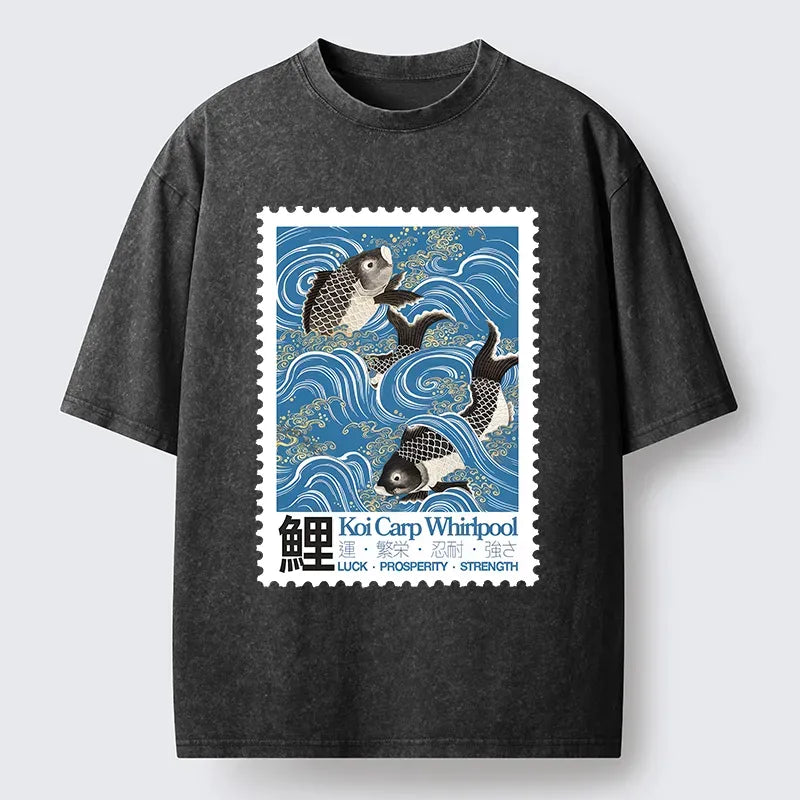Kyoto-Lion Japan Carp Washed T-Shirt
