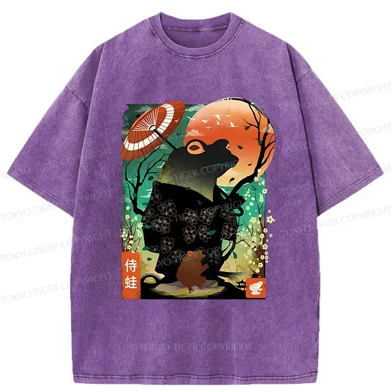 Washed Ukiyo-e T-Shirt Free Shipping