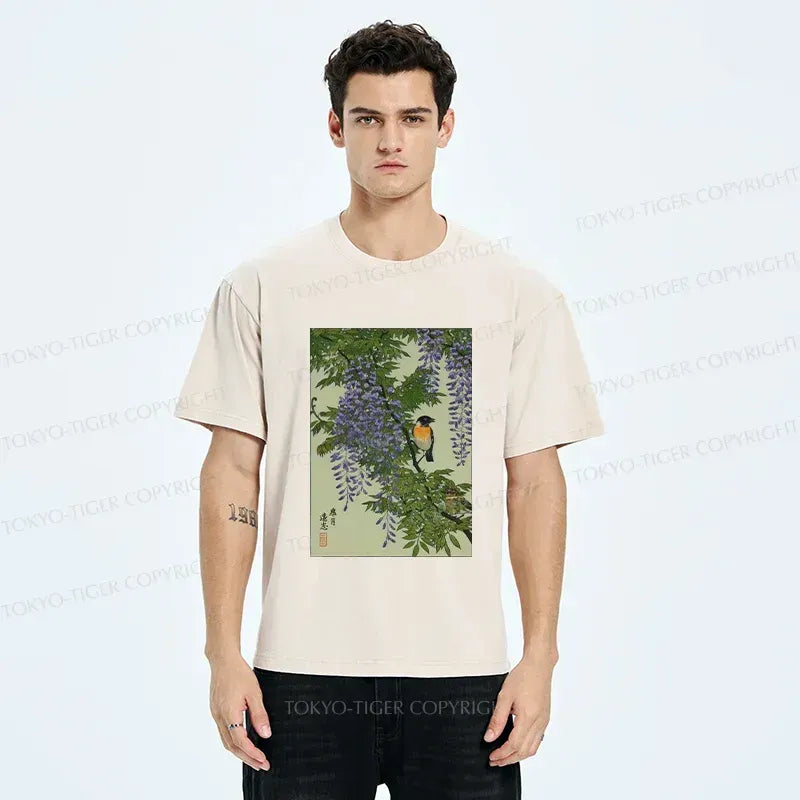 Washed unisex tee for summer