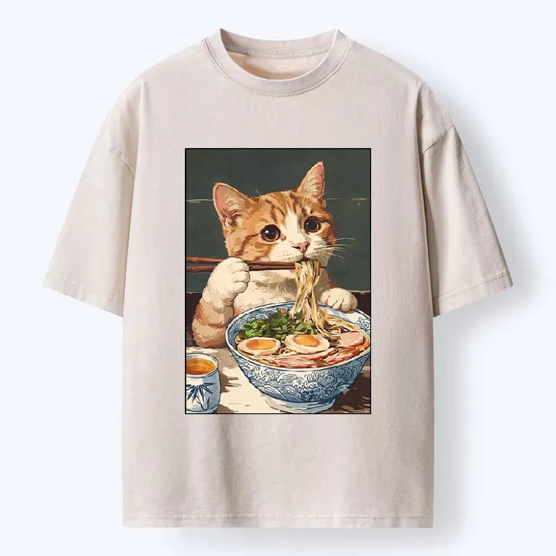 Cute vintage Japanese cat t-shirt