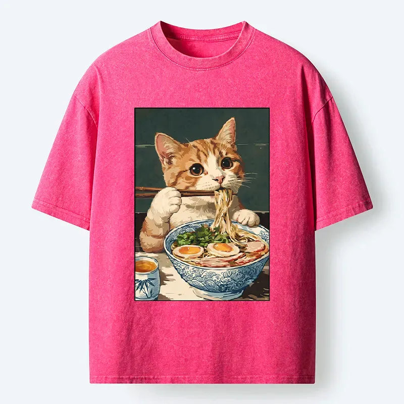 Cute vintage Japanese cat t-shirt