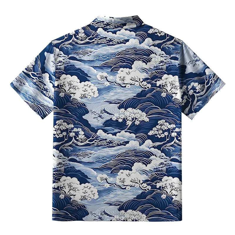 Kyoto-Lion Traditional Japan Scenery Aloha Hawaiian Shirt