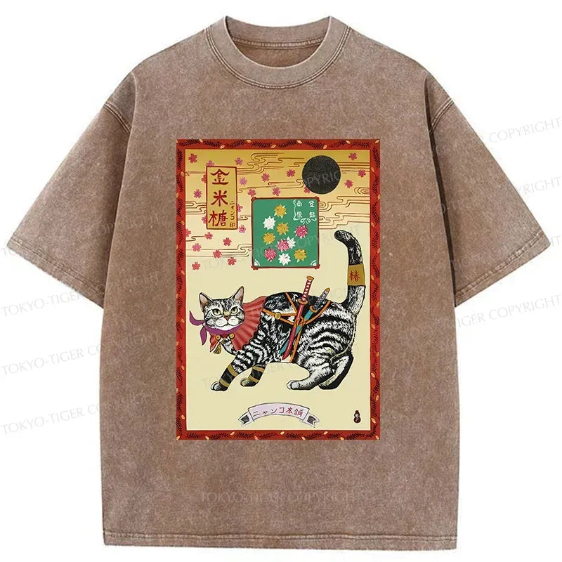 Japanese Streetwear Cat Tee