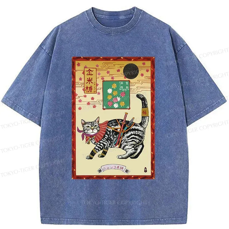 Japanese Streetwear Cat Tee