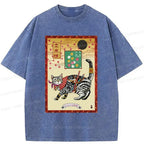 Japanese Streetwear Cat Tee