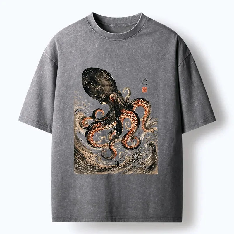 vintage ink octopus tee on sale