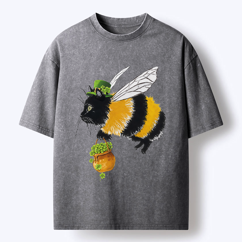 Vintage Ukiyo-e Cat T-Shirt for Summer