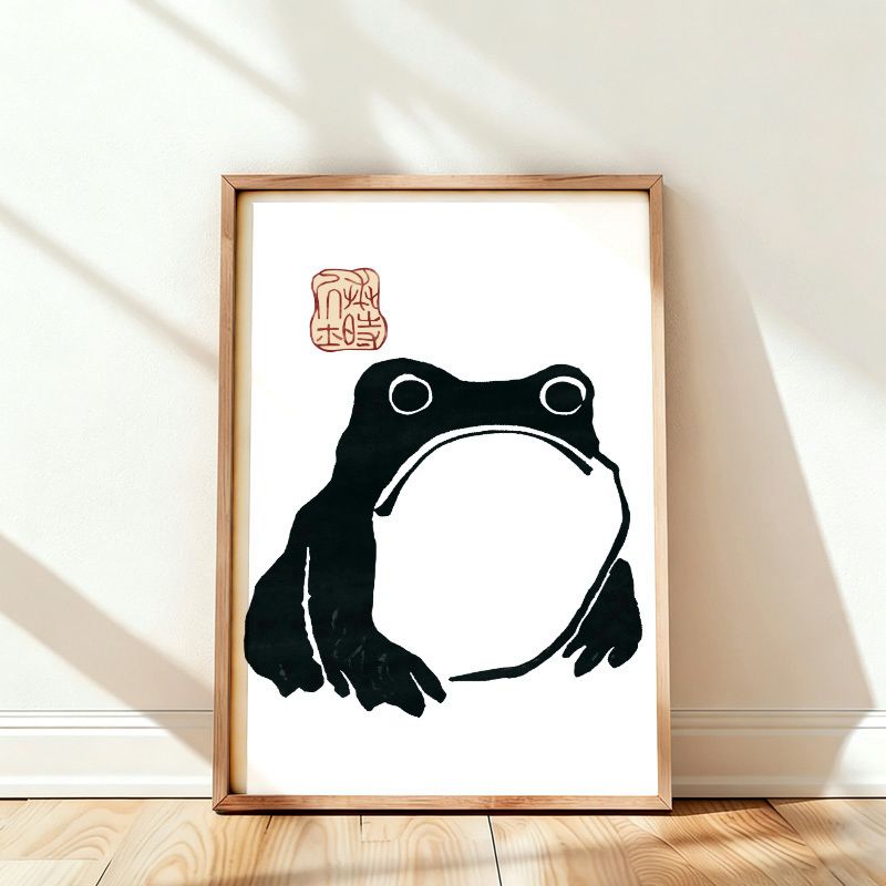Ukiyo-e frog art print deal