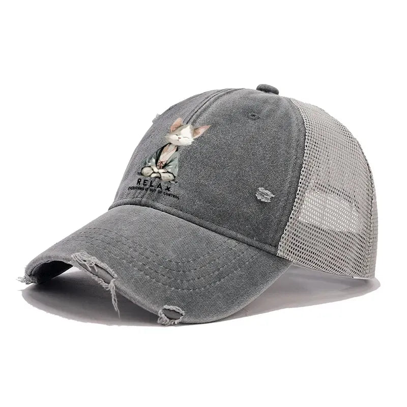 Japanese Washed Trucker Cap for Daily Wear