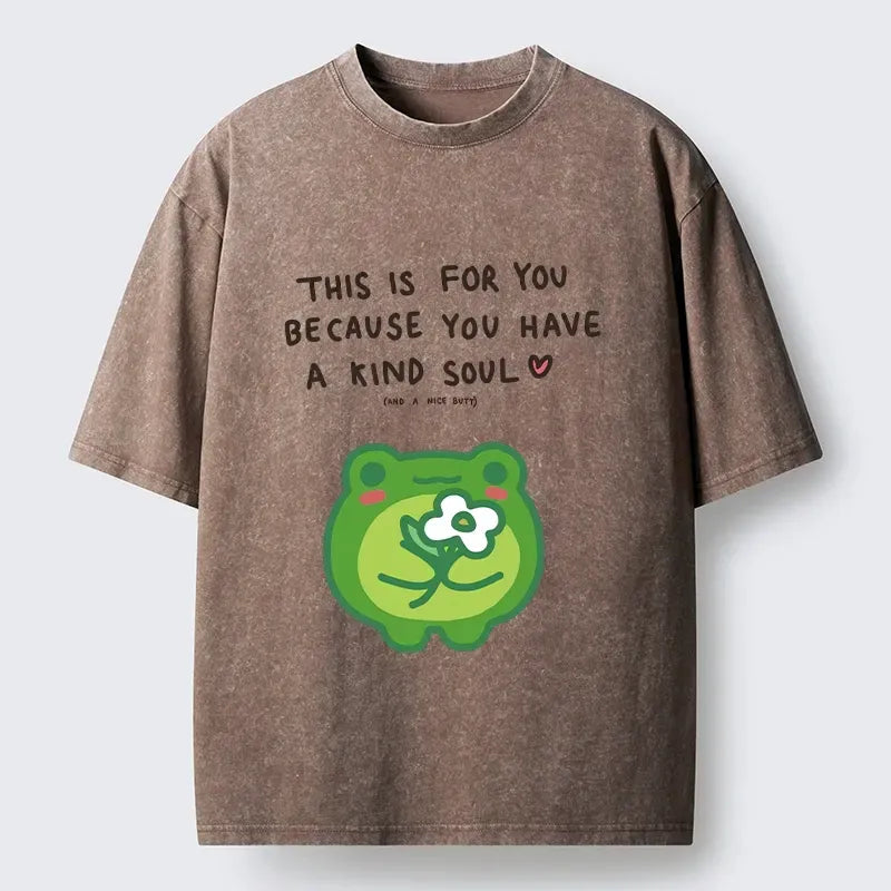 Kyoto-Lion Cute Frog Has A Nice Gift Washed T-Shirt
