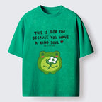 Kyoto-Lion Cute Frog Has A Nice Gift Washed T-Shirt
