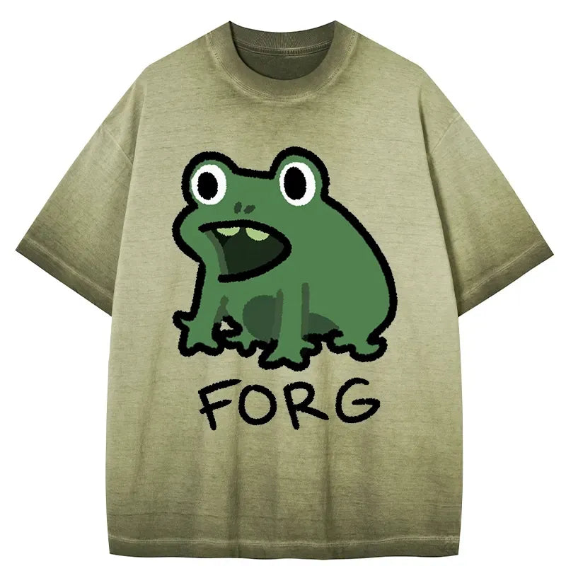 funny japanese gradient washed t-shirt on sale