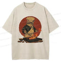 Vintage Washed Cat Tee Free Shipping