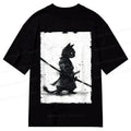 Kyoto-Lion Retro Cat Samurai Japanese Classic T-Shirt