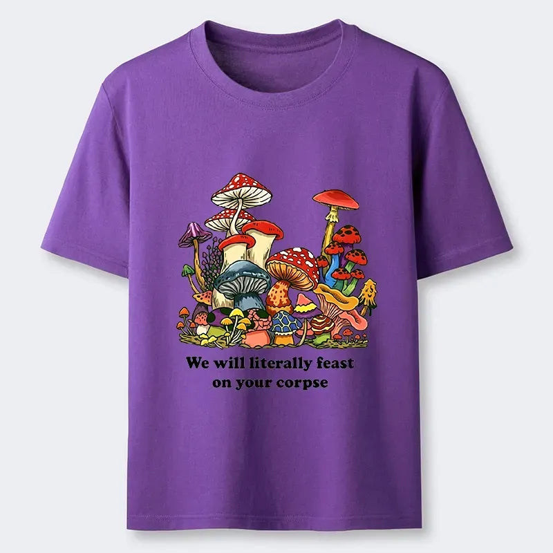 Kyoto-Lion Wild Mushroom Dark Humor Funny Meme Classic T-Shirt