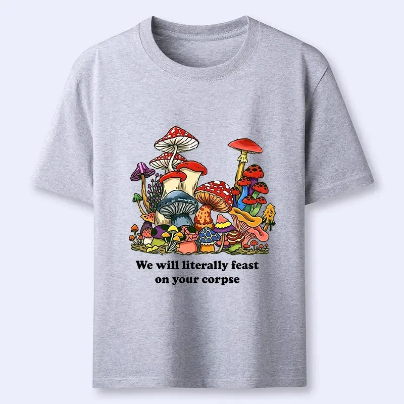 Kyoto-Lion Wild Mushroom Dark Humor Funny Meme Classic T-Shirt