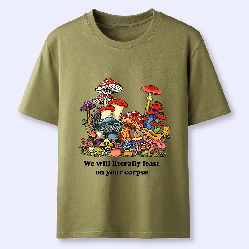 Kyoto-Lion Wild Mushroom Dark Humor Funny Meme Classic T-Shirt