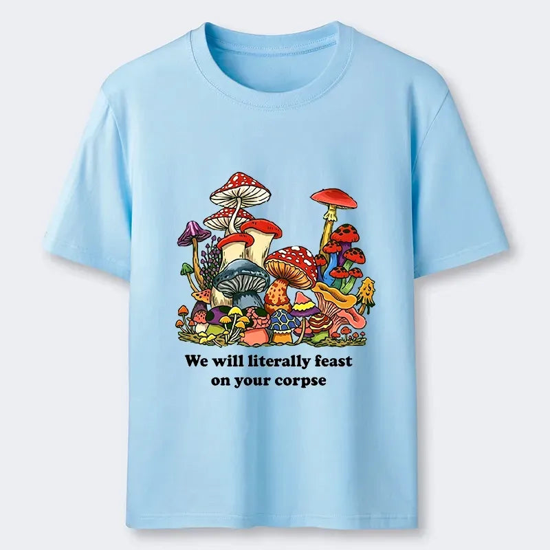 Kyoto-Lion Wild Mushroom Dark Humor Funny Meme Classic T-Shirt