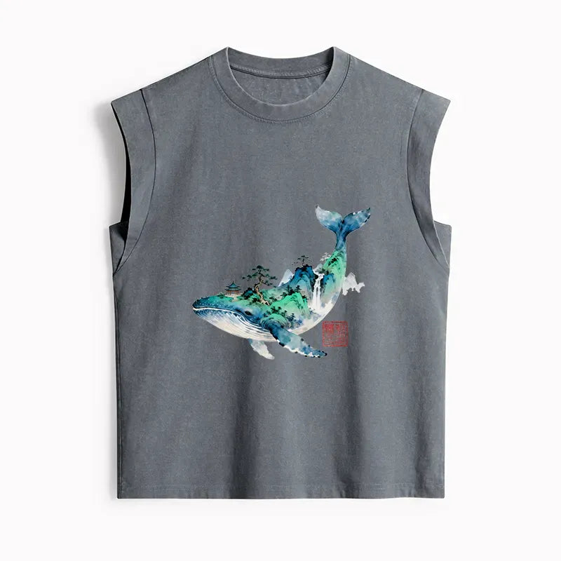 women's washed tank top for daily wear