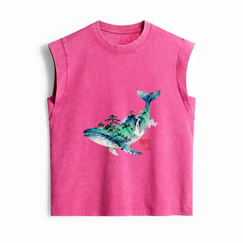 women's washed tank top for daily wear