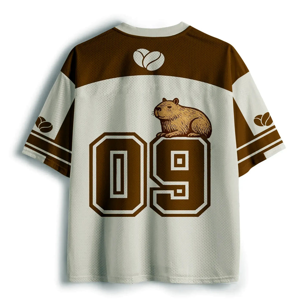 Elegant Capybara Mesh Jersey for Summer