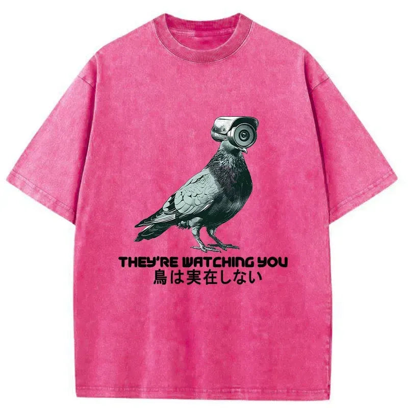 Funny Japanese washed t-shirt for daily wear
