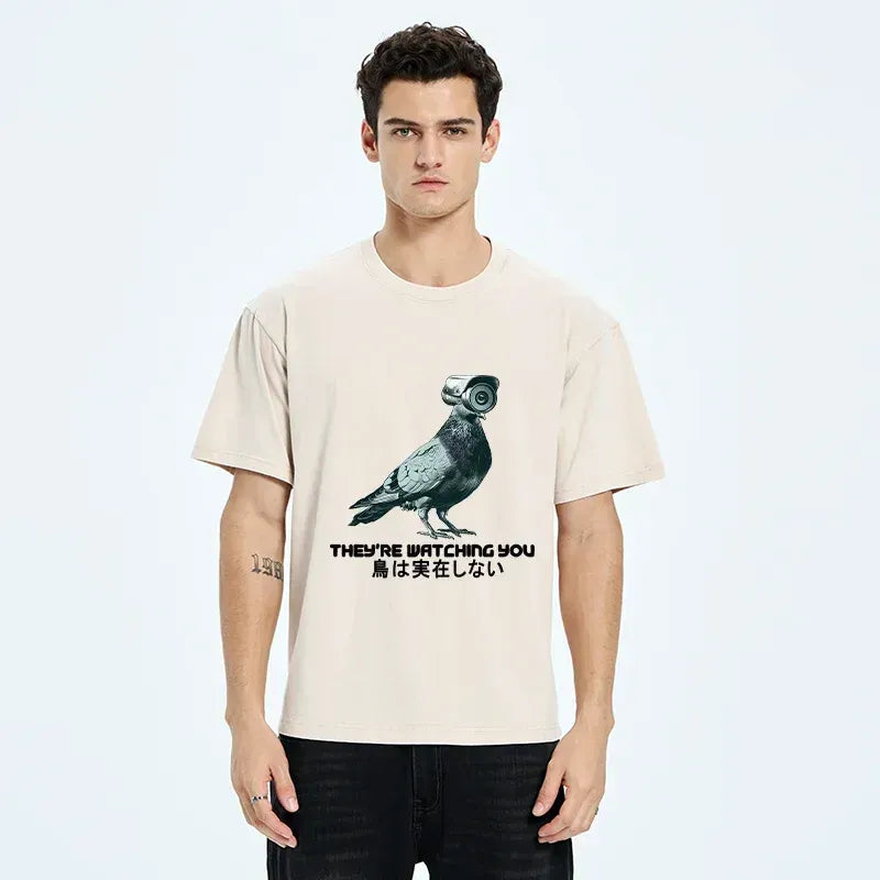Kyoto-Lion unisex cotton t-shirt for summer