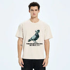 Kyoto-Lion unisex cotton t-shirt for summer