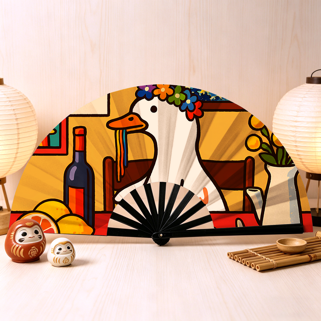 Folding Hand Fan for Home Decoration