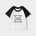 Kyoto-Lion Confident Kitten Kids Raglan T-shirt